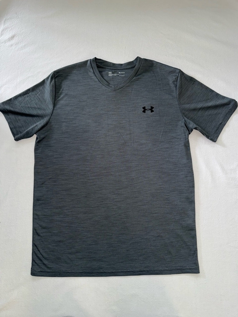 Under Armour Men's Short Sleeve V-Neck Tee - Dark Gray